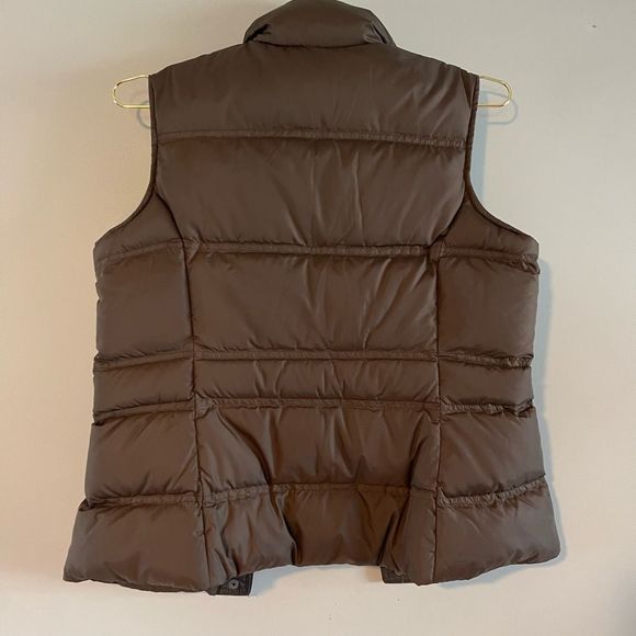 Lands’ End Puffer Down Vest | SZ XS | Brown - Picture 9 of 11